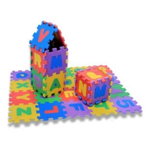 36 pcs eva puzzle mats alphanumeric(abc, 123)
