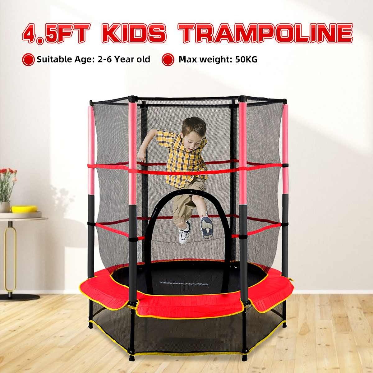 kids trampoline, with safety enclosure net kids trampoline, with safety enclosure net