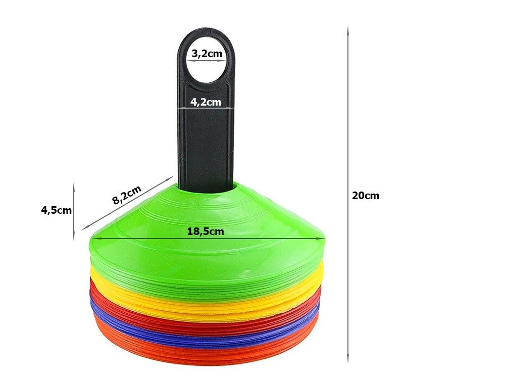 Training cones flexible mushroom plates (pack of 6) - Image 3