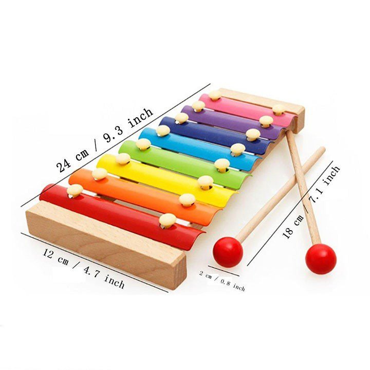 wooden xylophone – musical toy (plastic packing) wooden xylophone – musical toy (plastic packing)