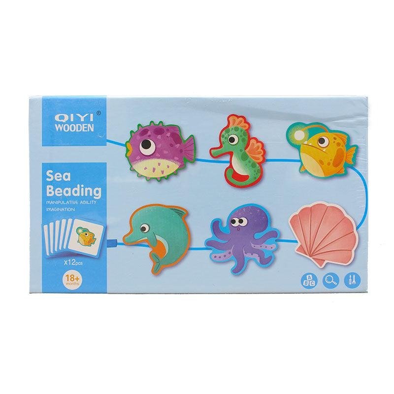 2 pcs wooden beading game 2 pcs wooden beading game