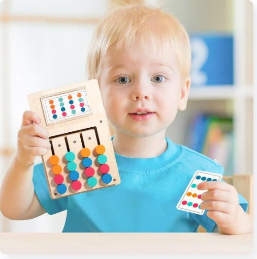 wooden color matching puzzle board game wooden color matching puzzle board game