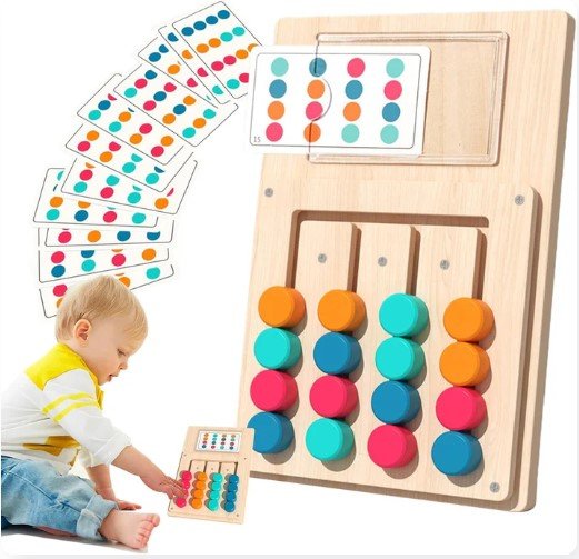 wooden color matching puzzle board game wooden color matching puzzle board game