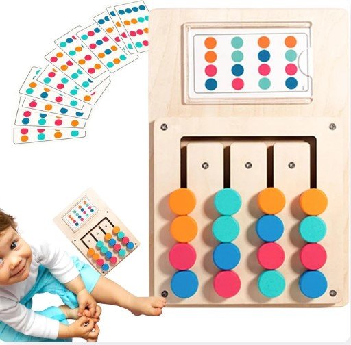 wooden color matching puzzle board game wooden color matching puzzle board game