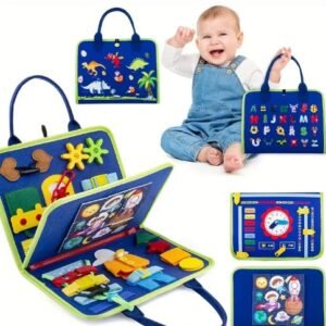 kids fun learning busy board – 25 activities