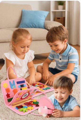 kids fun learning busy board – 25 activities kids fun learning busy board – 25 activities