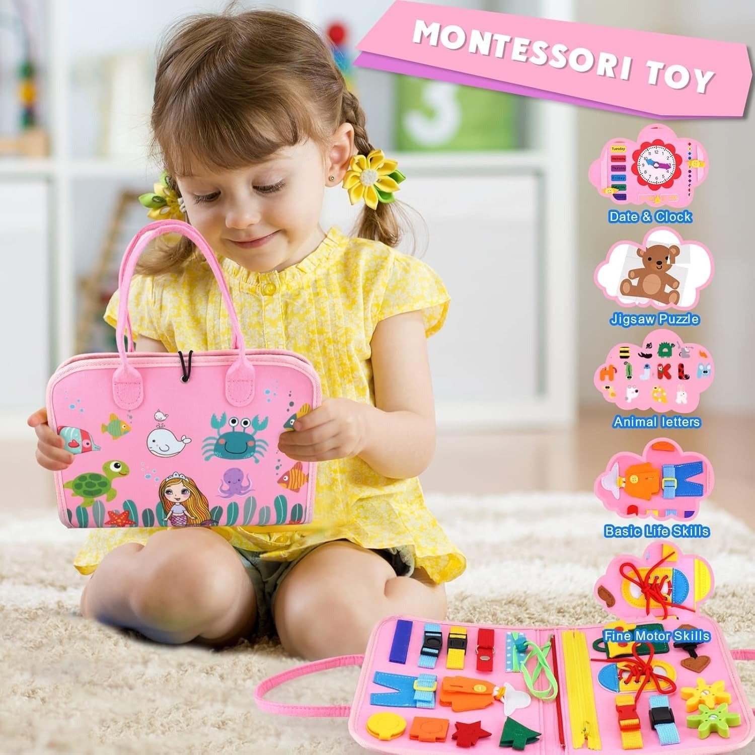 kids fun learning busy board – 25 activities kids fun learning busy board – 25 activities