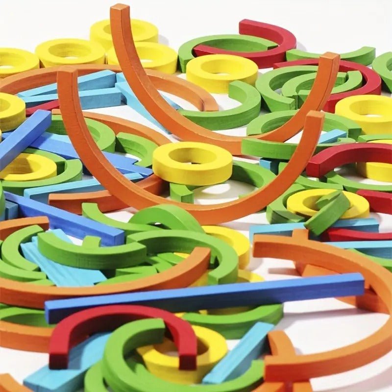 wooden sticks and rings pattern making puzzle game wooden sticks and rings pattern making puzzle game