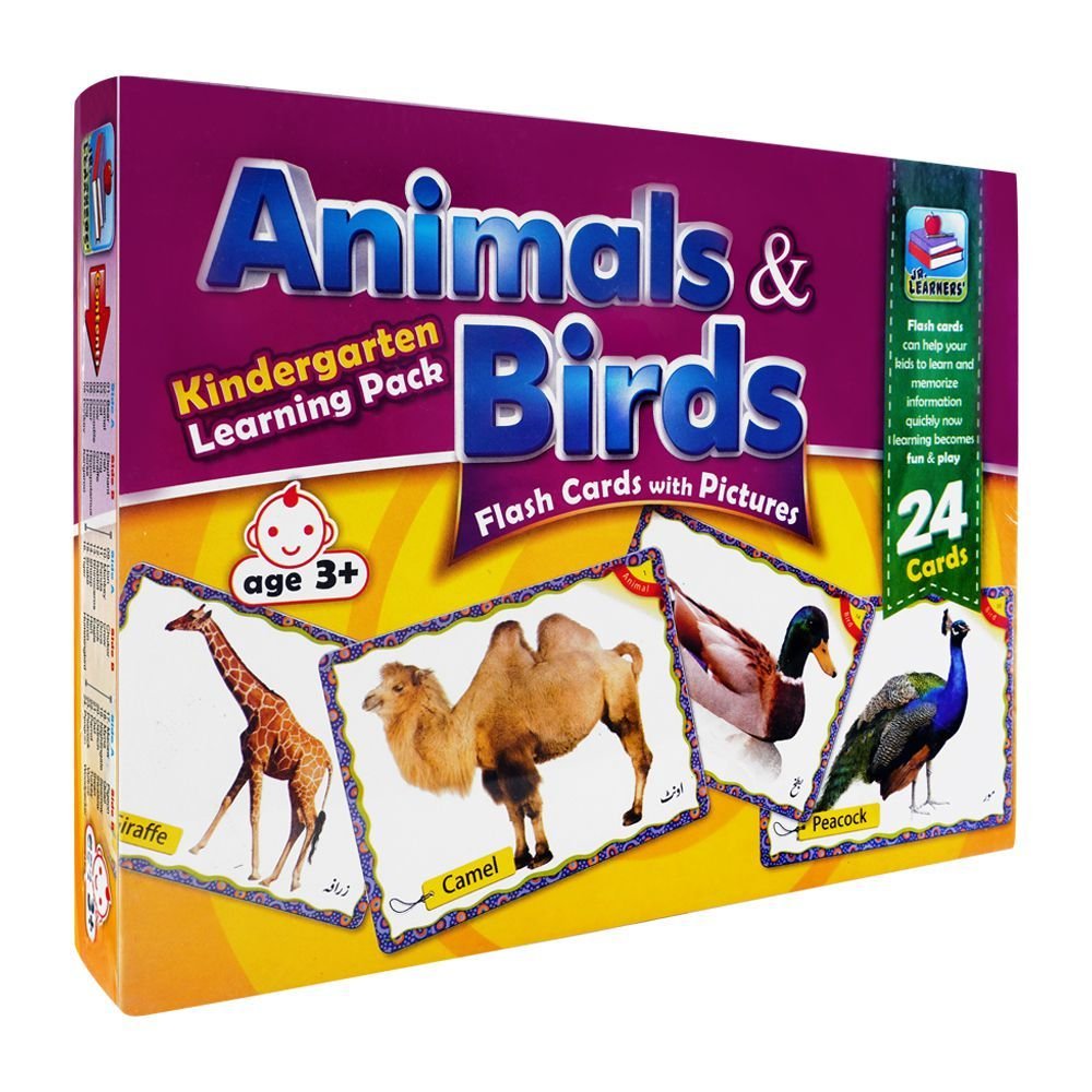 learners flash card with pictures large animals & birds, for 3+ years learners flash card with pictures large animals & birds, for 3+ years