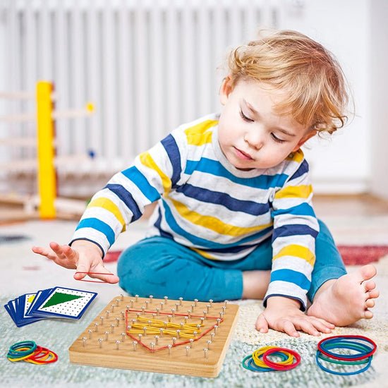 wooden geometry geoboard pattern rubber band kit wooden geometry geoboard pattern rubber band kit
