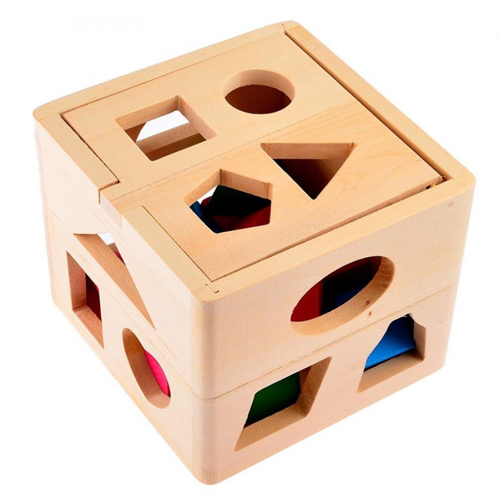 fifteen hole shape intelligence box shape sorter wooden fifteen hole shape intelligence box shape sorter wooden