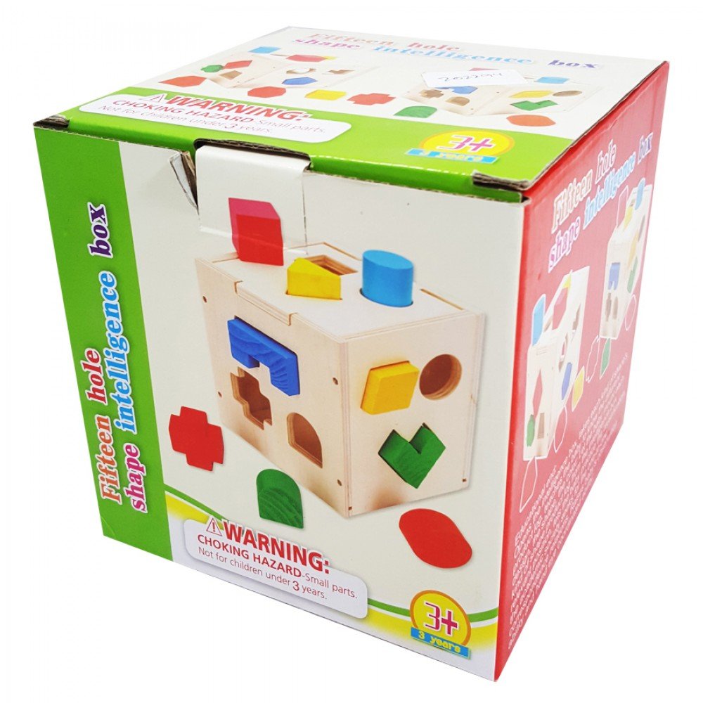 fifteen hole shape intelligence box shape sorter wooden fifteen hole shape intelligence box shape sorter wooden