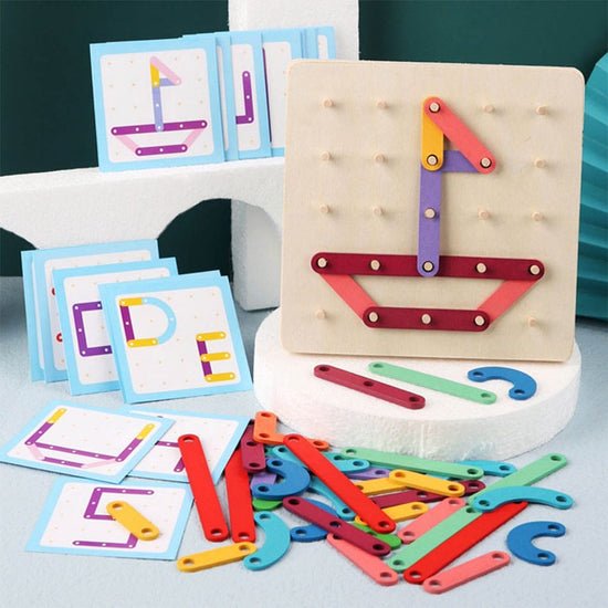 montessori nail board jigsaw wooden puzzle blocks montessori nail board jigsaw wooden puzzle blocks