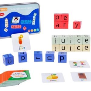 spell the word game wooden pieces
