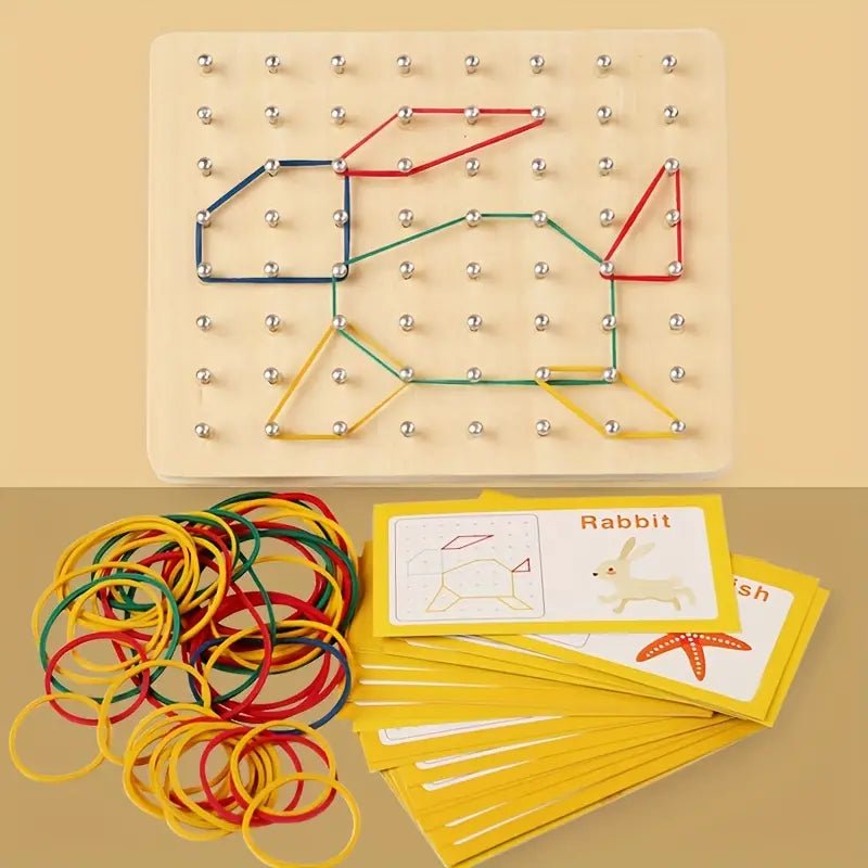 wooden montessori geometry creative peg board wooden montessori geometry creative peg board