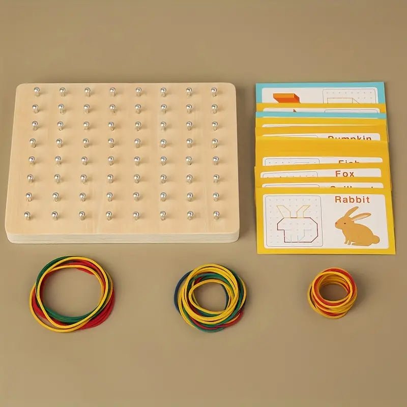 wooden montessori geometry creative peg board wooden montessori geometry creative peg board